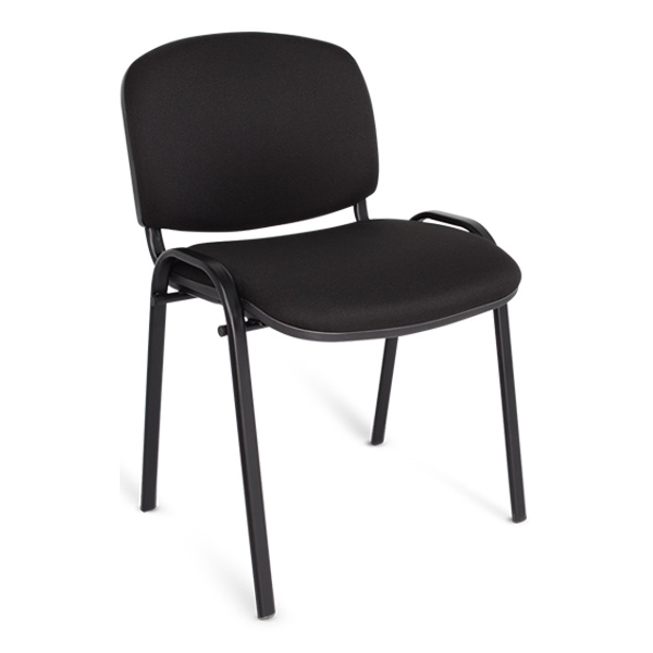 2x conferencia silla Almelo textil negro visitantes silla 